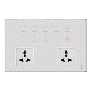 12M 8gang+1Curtain+ Socket*2